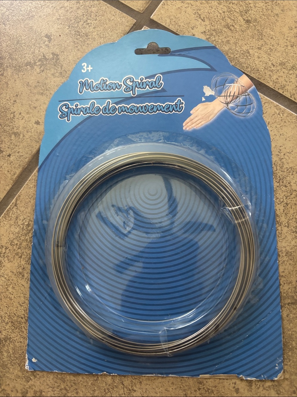 New Motion Spiral Interactive Silver Bracelet